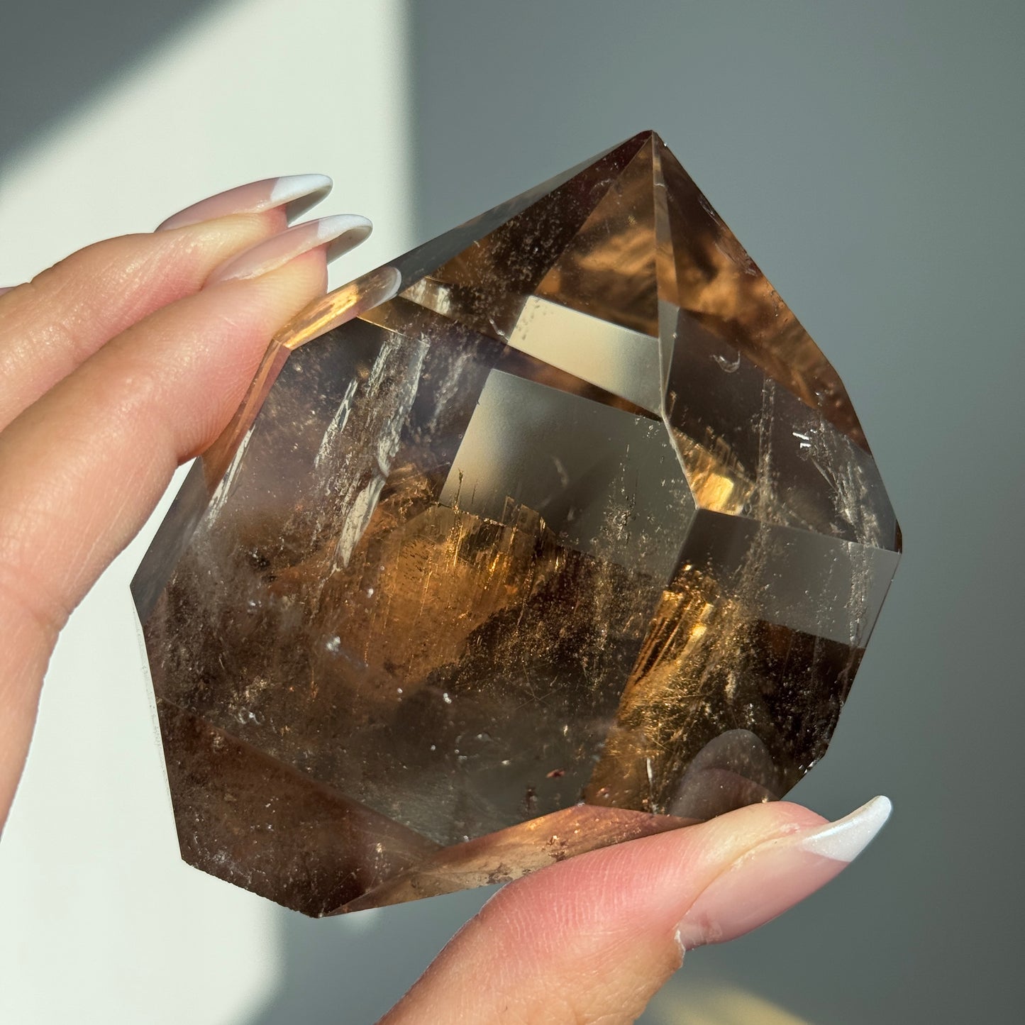 Dark Smoky Quartz Polished Freeform w/ Phantoms (EXTRA GRADE) #7