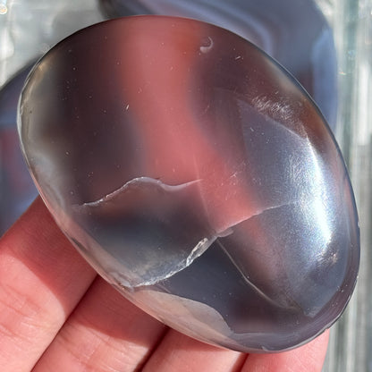 Mozambique Strawberry Agate Freeform Palm #22