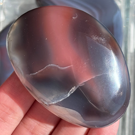 Mozambique Strawberry Agate Freeform Palm #22