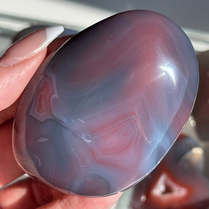 Mozambique Strawberry Agate Freeform Palm #21