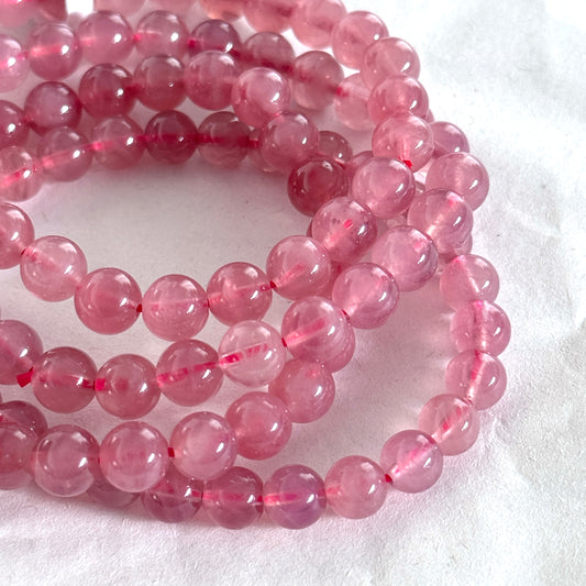 Gemmy Lavender Rose Quartz Bracelets