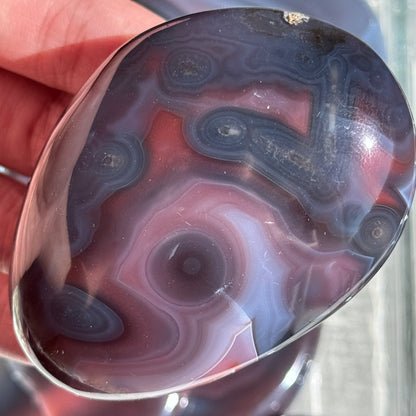 Mozambique Strawberry Agate Freeform Palm #24