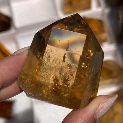 brazilian citrine tower polished crystal tower