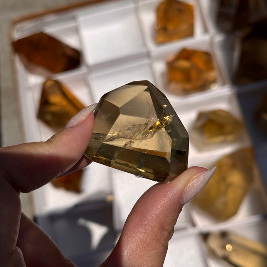 brazilian citrine tower polished crystal tower