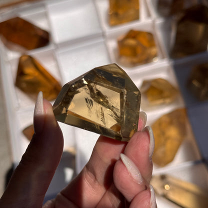 brazilian citrine tower polished crystal tower