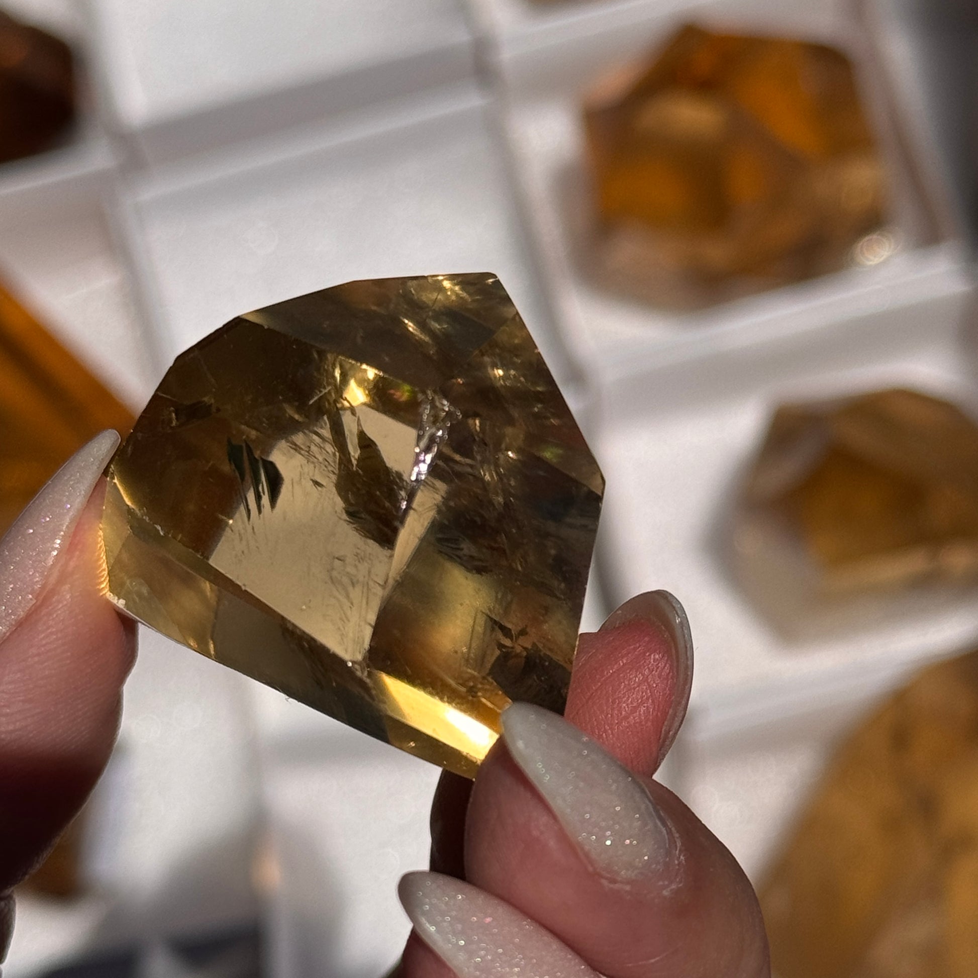 brazilian citrine tower polished crystal tower