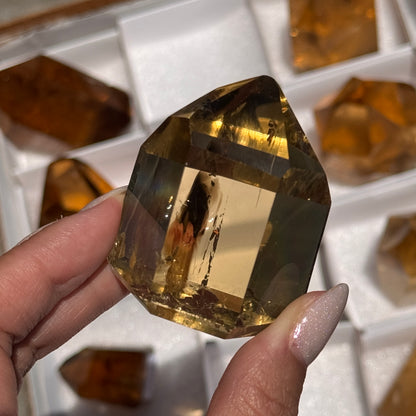 brazilian citrine tower polished crystal tower