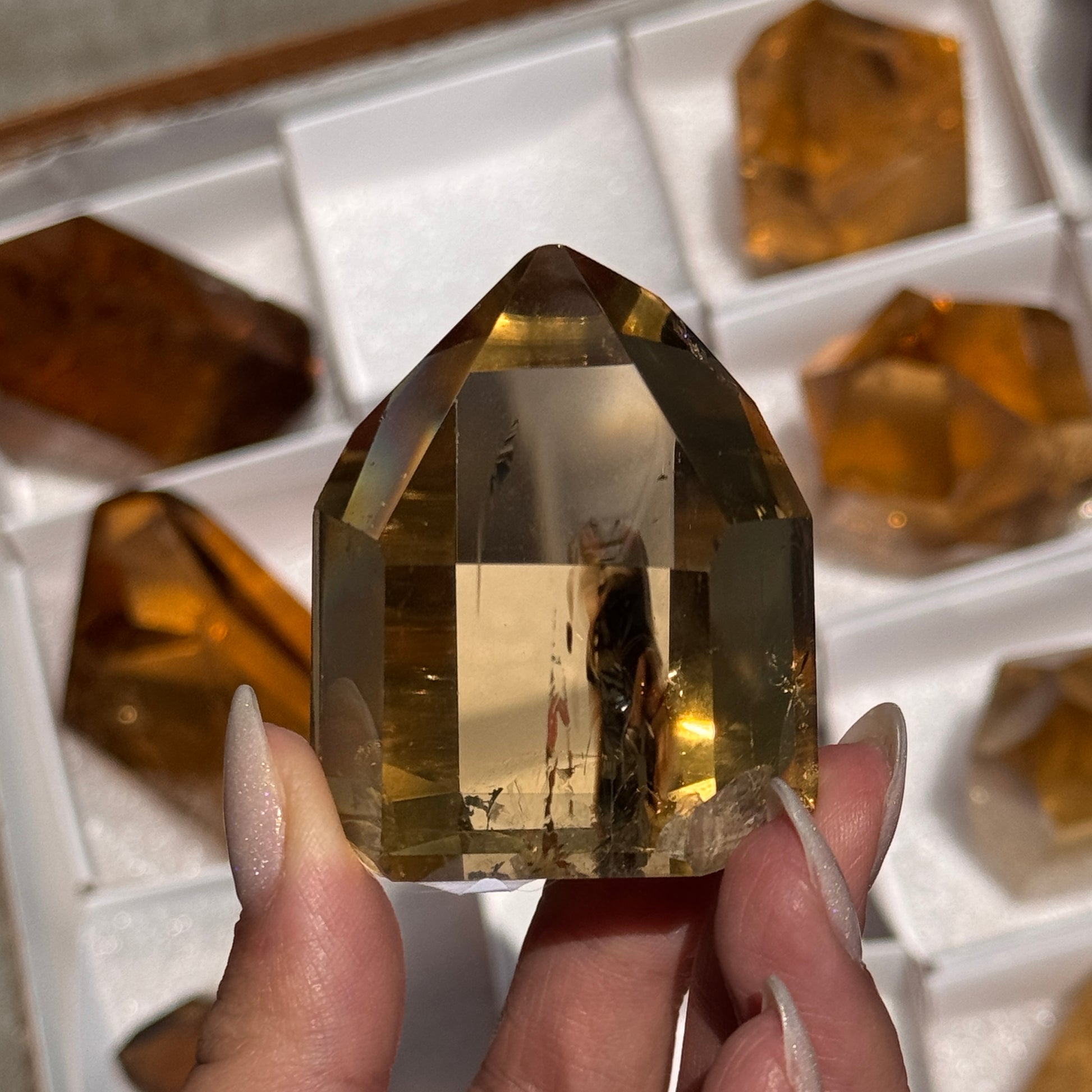 brazilian citrine tower polished crystal tower