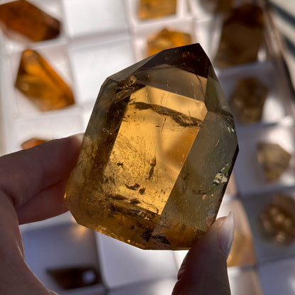 brazilian citrine tower polished crystal tower