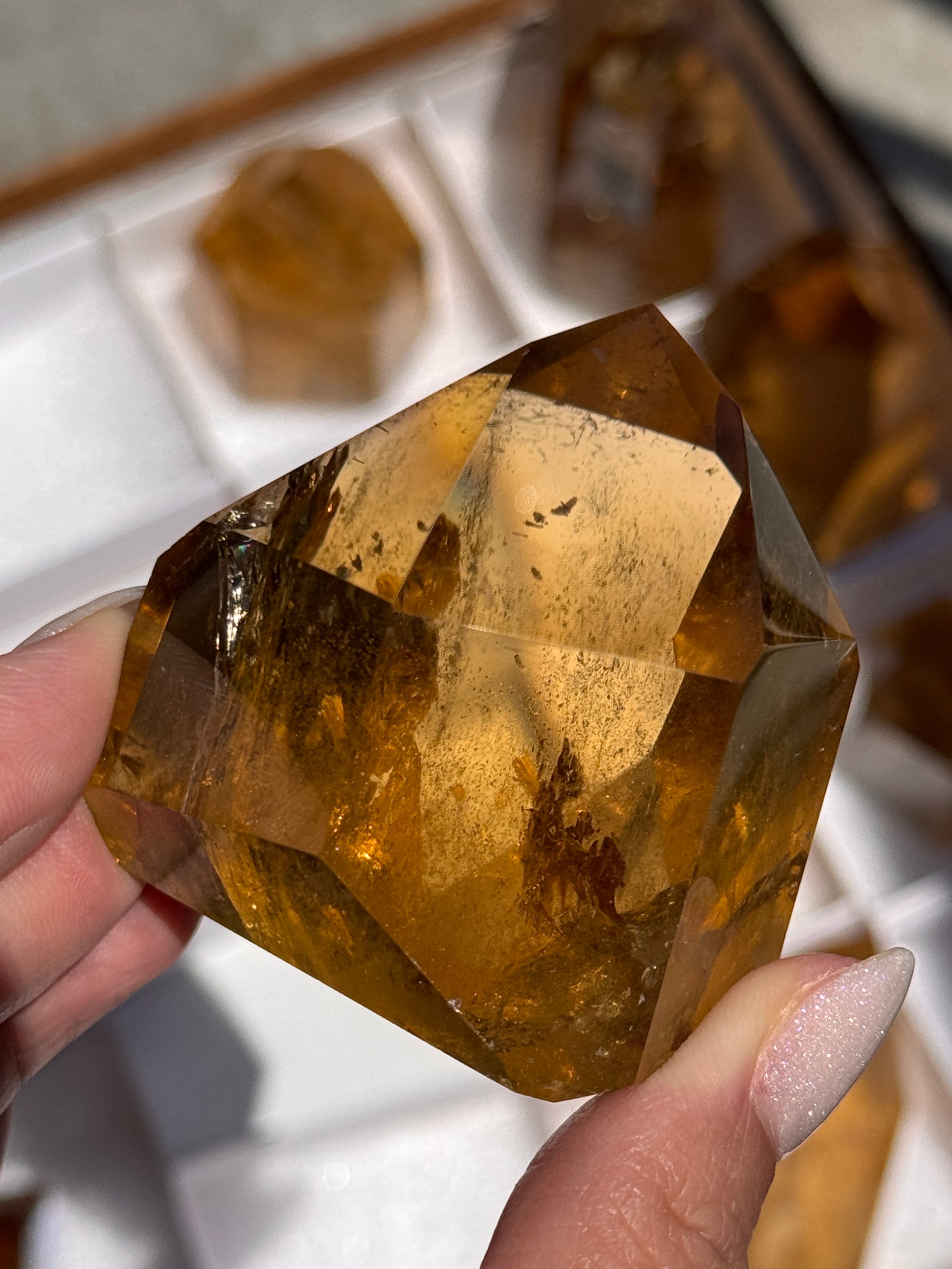 brazilian citrine tower polished crystal tower