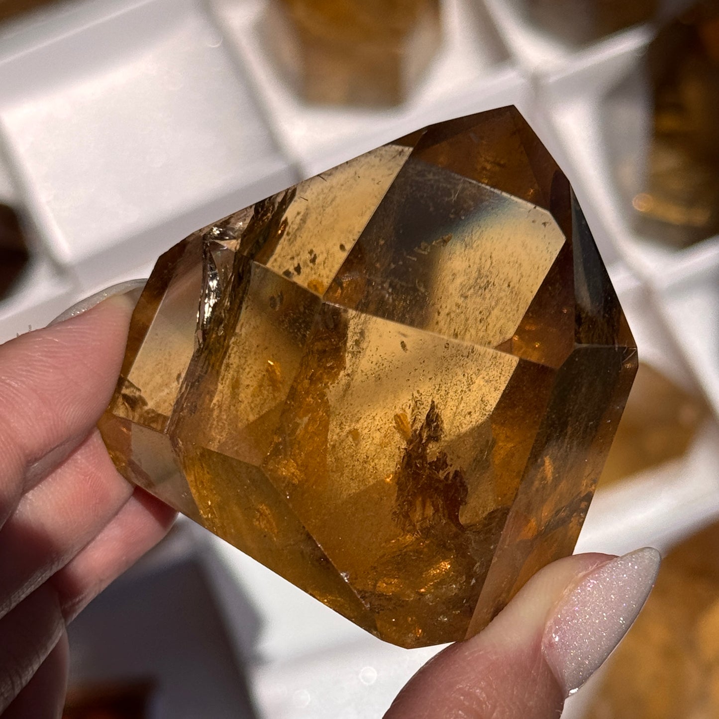 brazilian citrine tower polished crystal tower