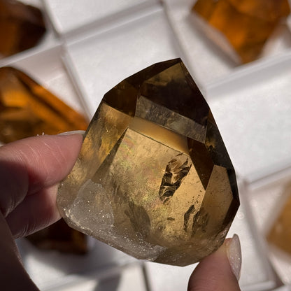 brazilian citrine tower polished crystal tower