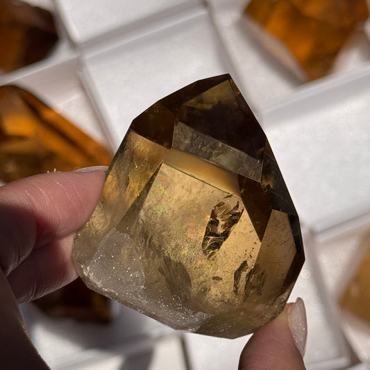brazilian citrine tower polished crystal tower