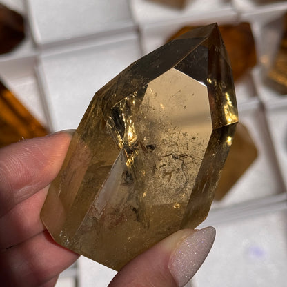 brazilian citrine tower polished crystal tower
