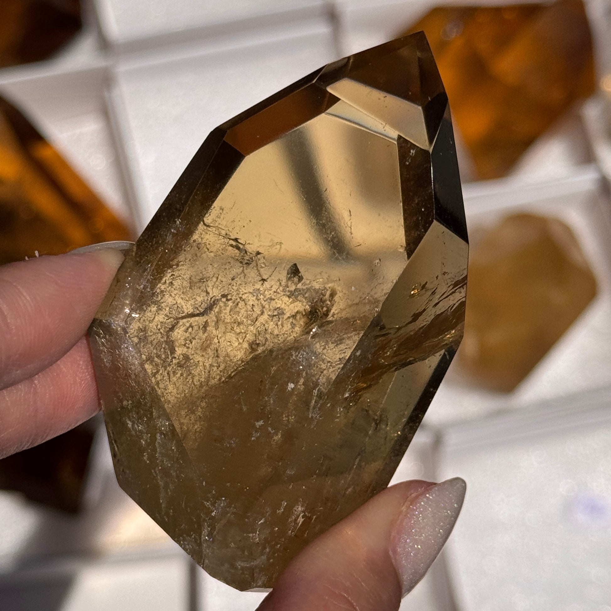 brazilian citrine tower polished crystal tower