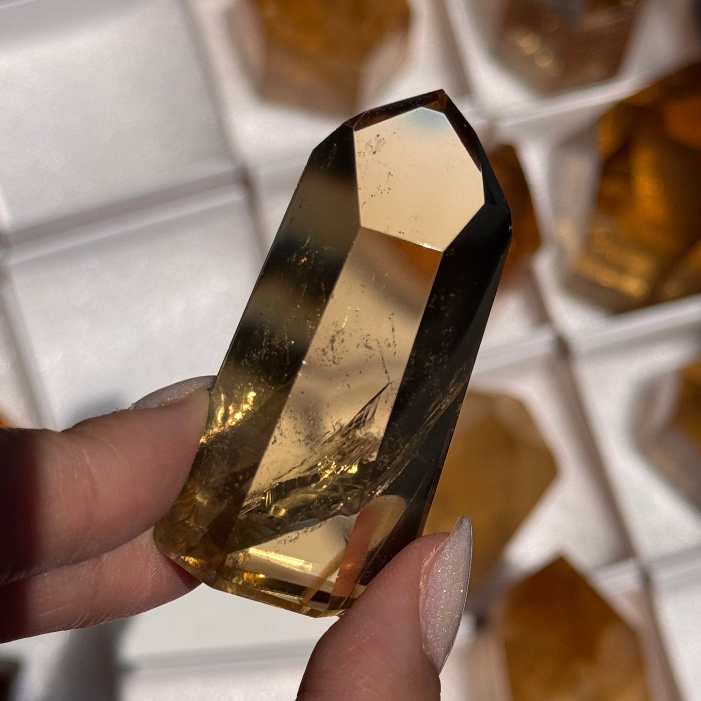 brazilian citrine tower polished crystal tower