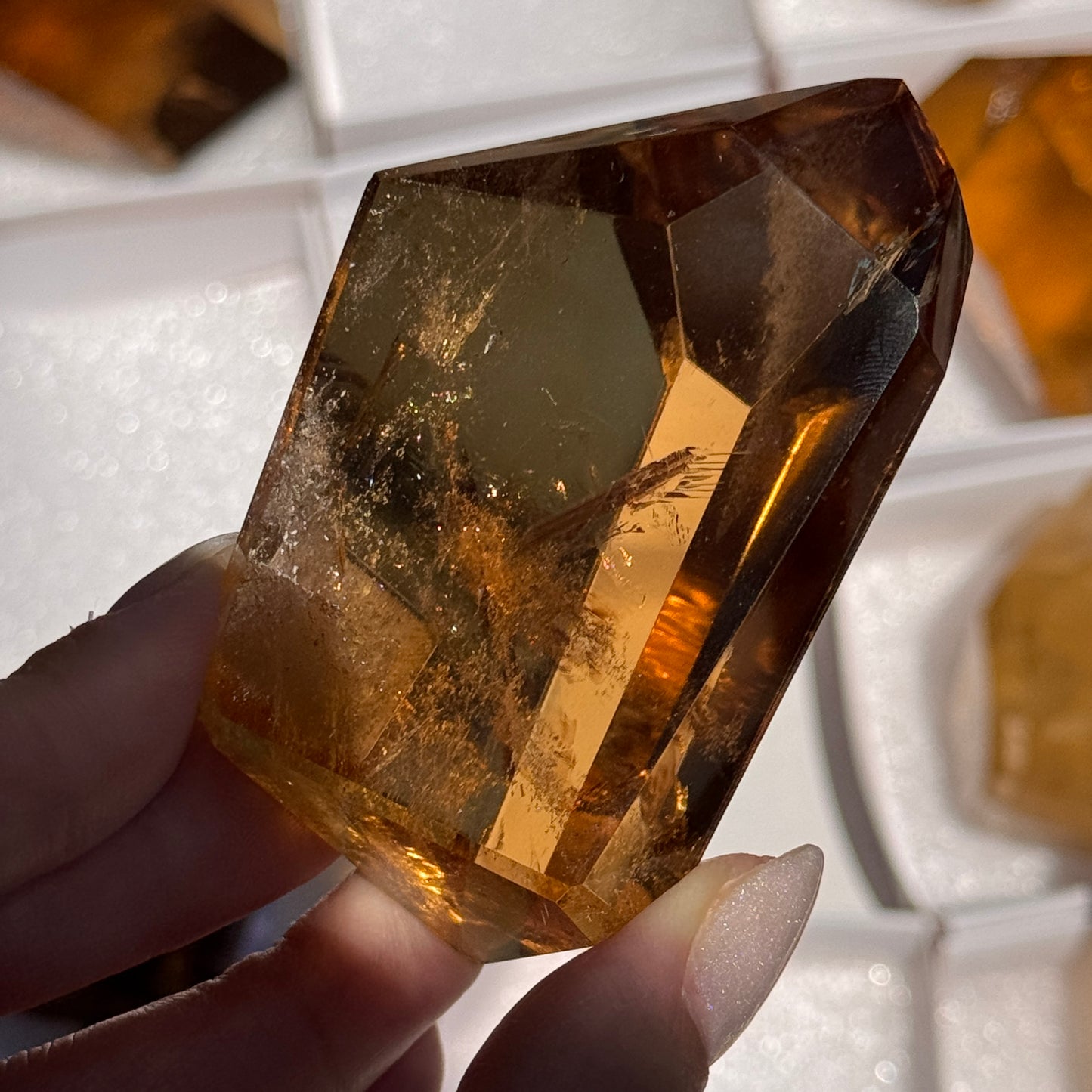 polished brazilian citrine freeform