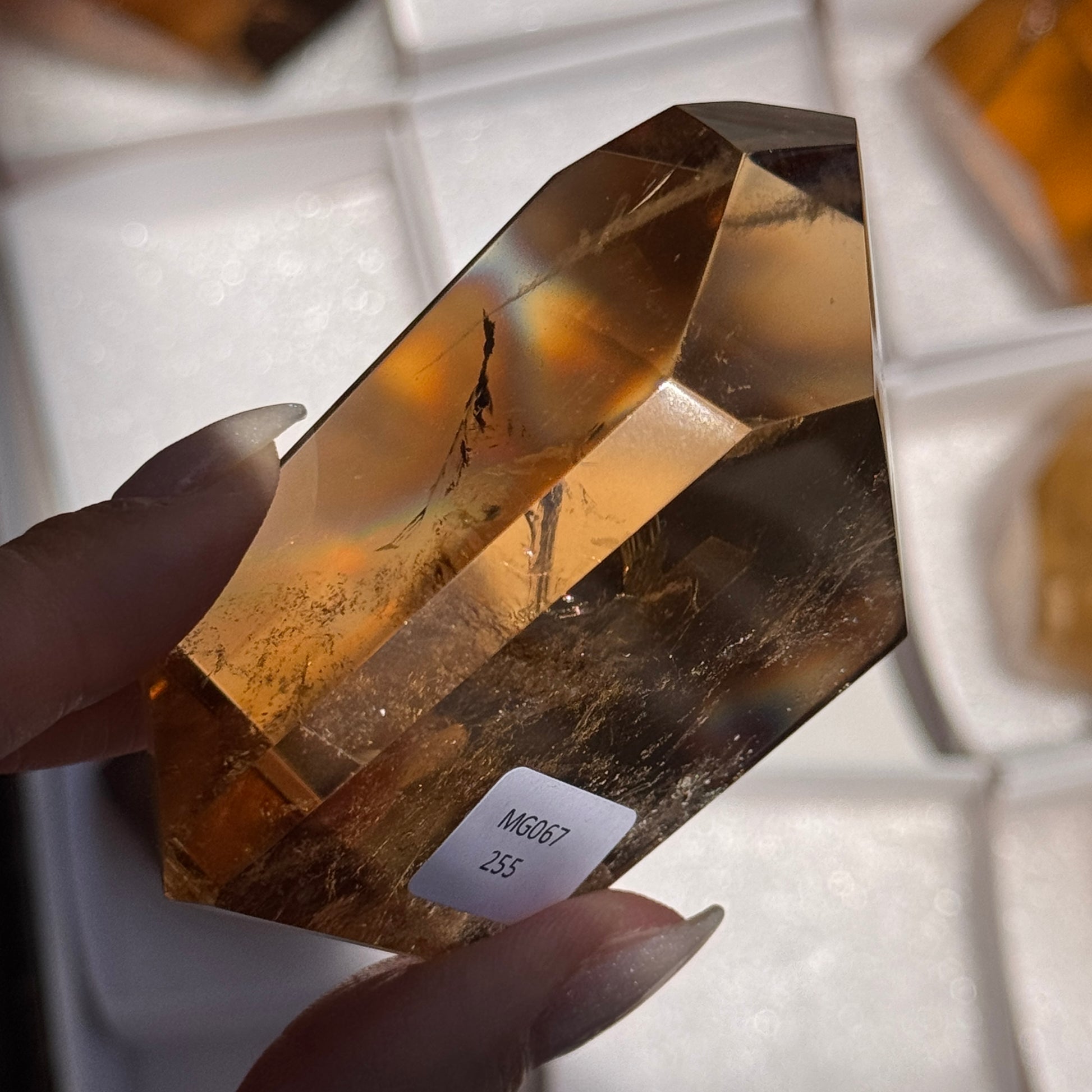 polished brazilian citrine freeform