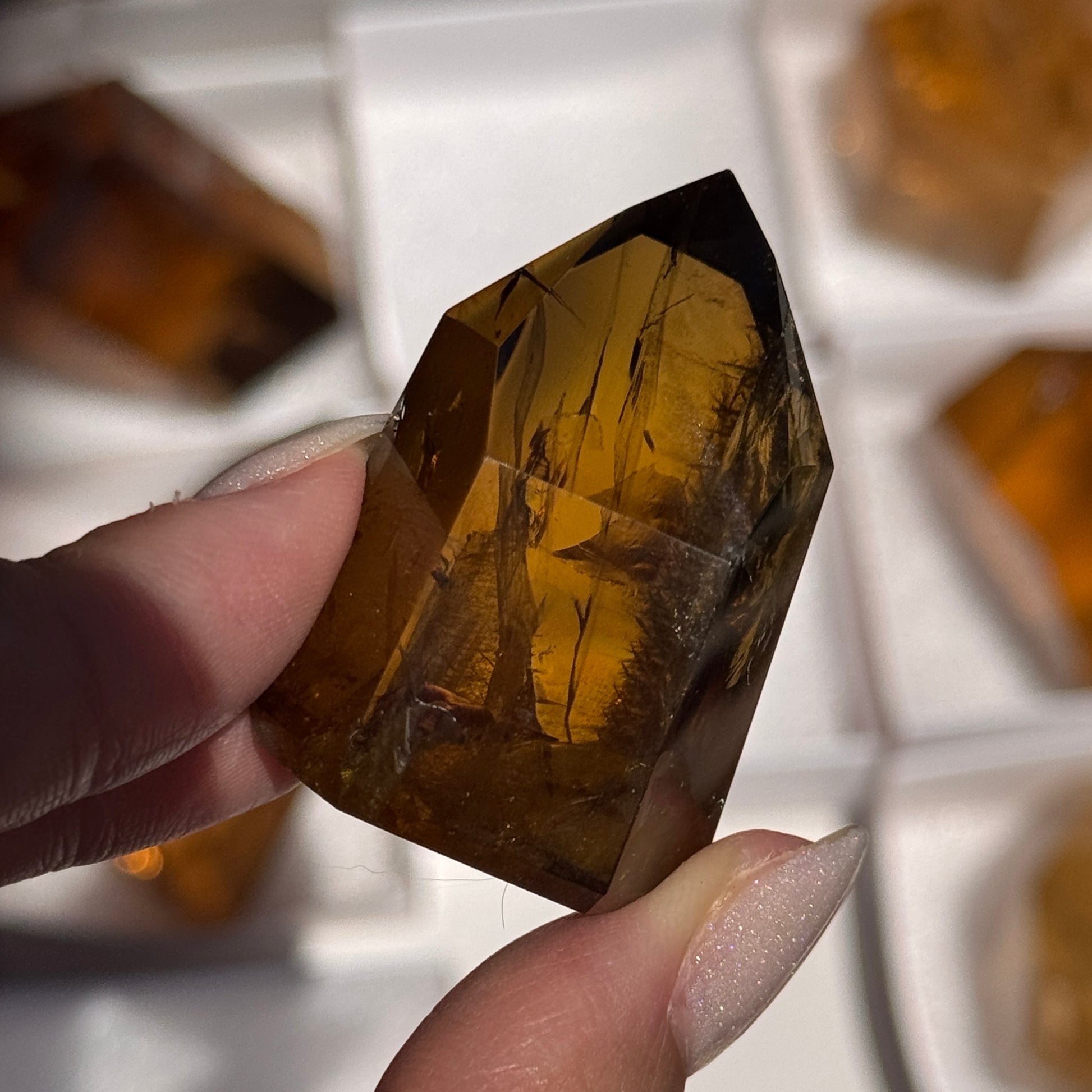 polished zambian citrine freeform