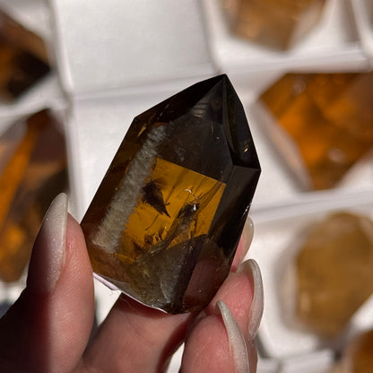 polished zambian citrine freeform