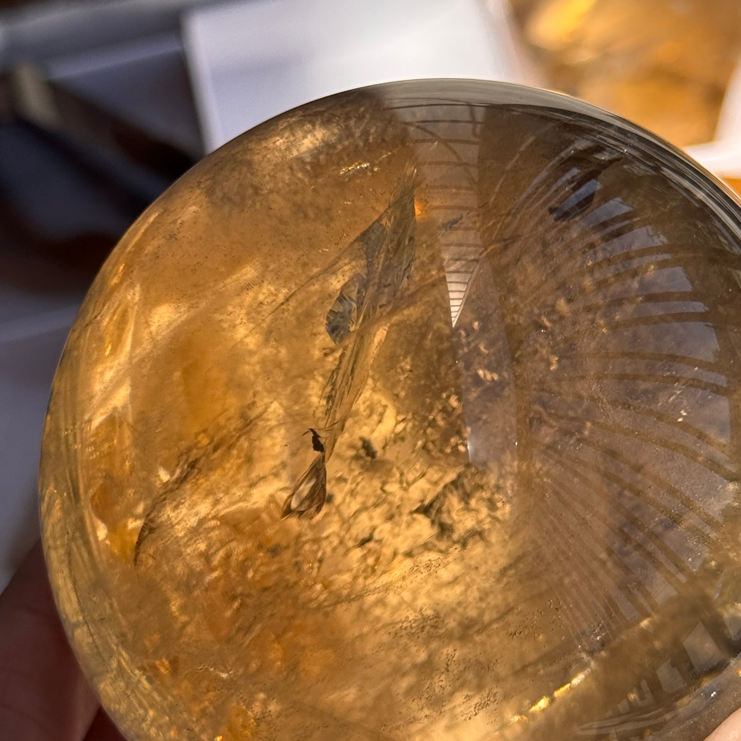 brazilian citrine sphere large citrine sphere