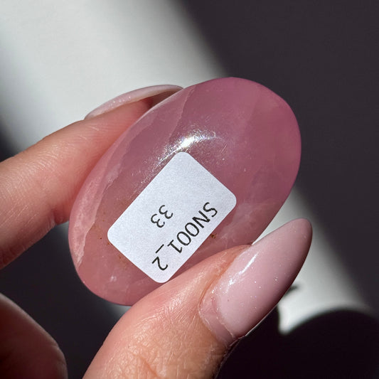 pink aragonite palm