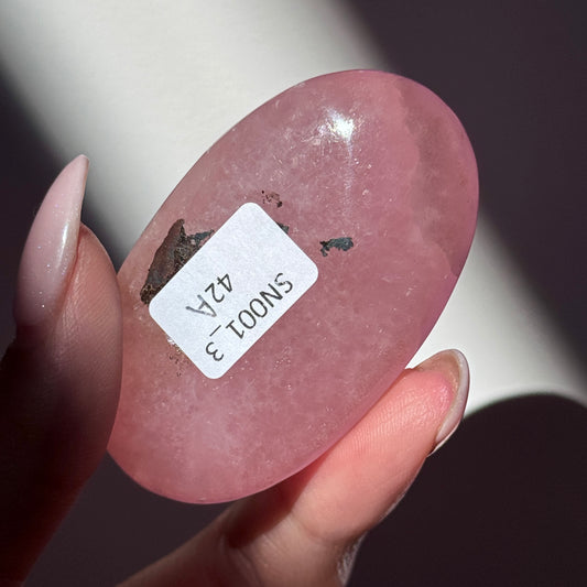 pink aragonite palm