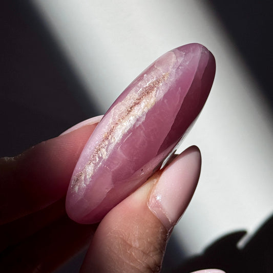 pink aragonite palm