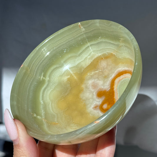Green Onyx Bowl 4" #J