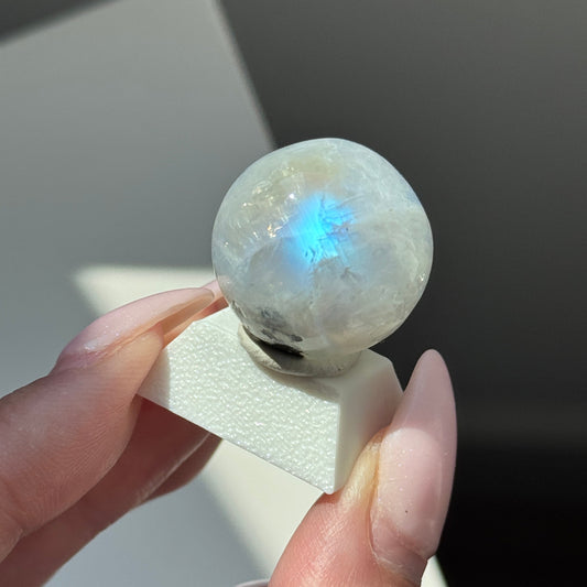 gem rainbow moonstone sphere