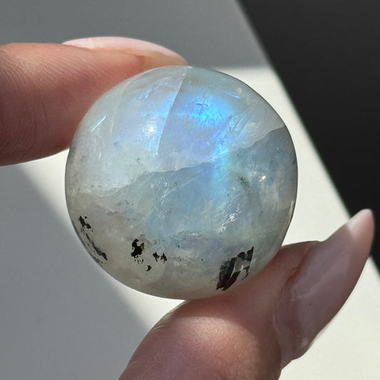gem rainbow moonstone sphere