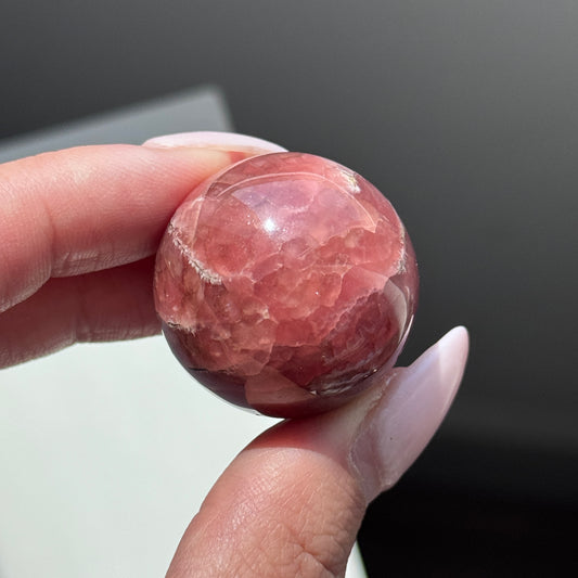 rhodochrosite sphere