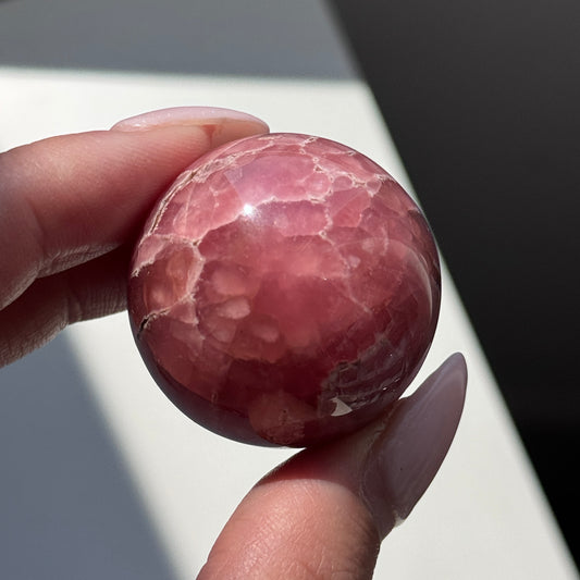 rhodochrosite sphere