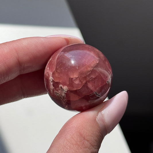 rhodochrosite sphere
