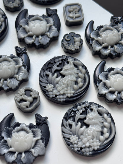 taiji stone carving crystal carving black and white