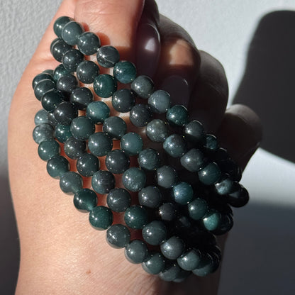 Burmese "Black" Jadeite Jade Bracelets