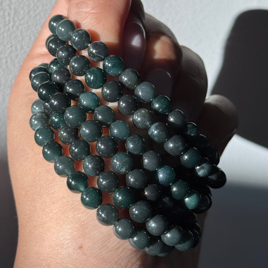 Burmese "Black" Jadeite Jade Bracelets
