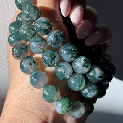 Moss Agate Bracelets