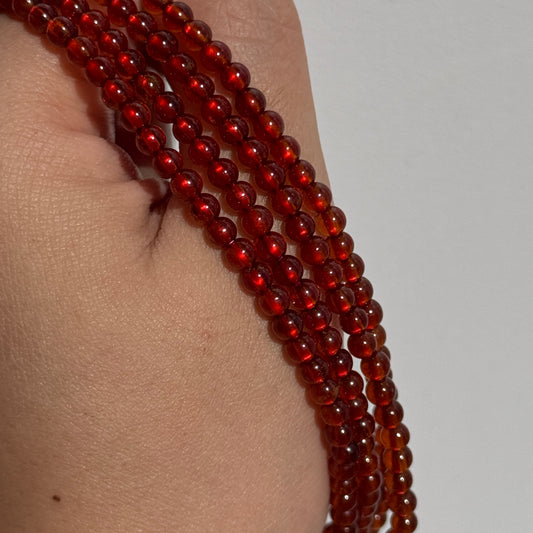 Spessartine Garnet 3 Wrap Bracelets