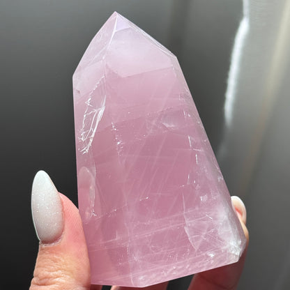 gem rose quartz tower extra grade rose quartz tower girasol quartz