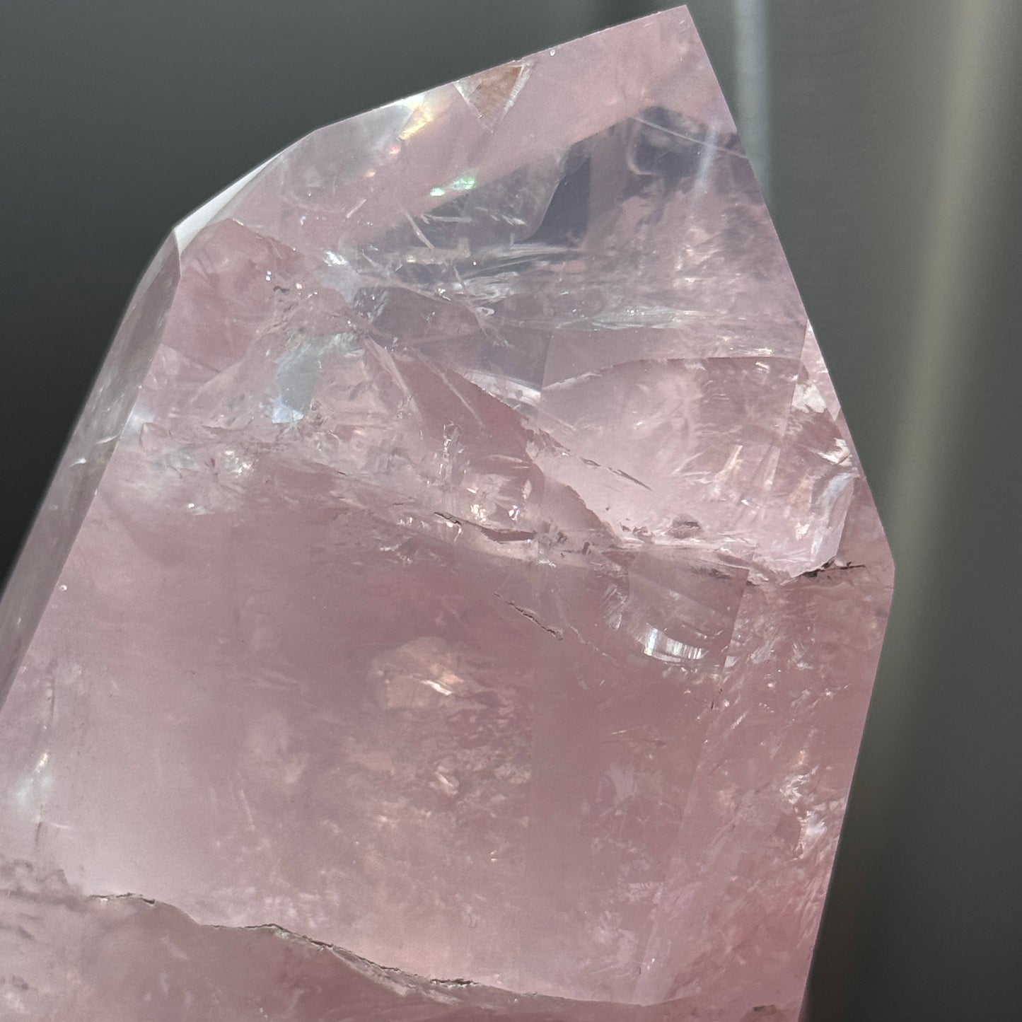 gem rose quartz tower extra grade rose quartz tower girasol quartz