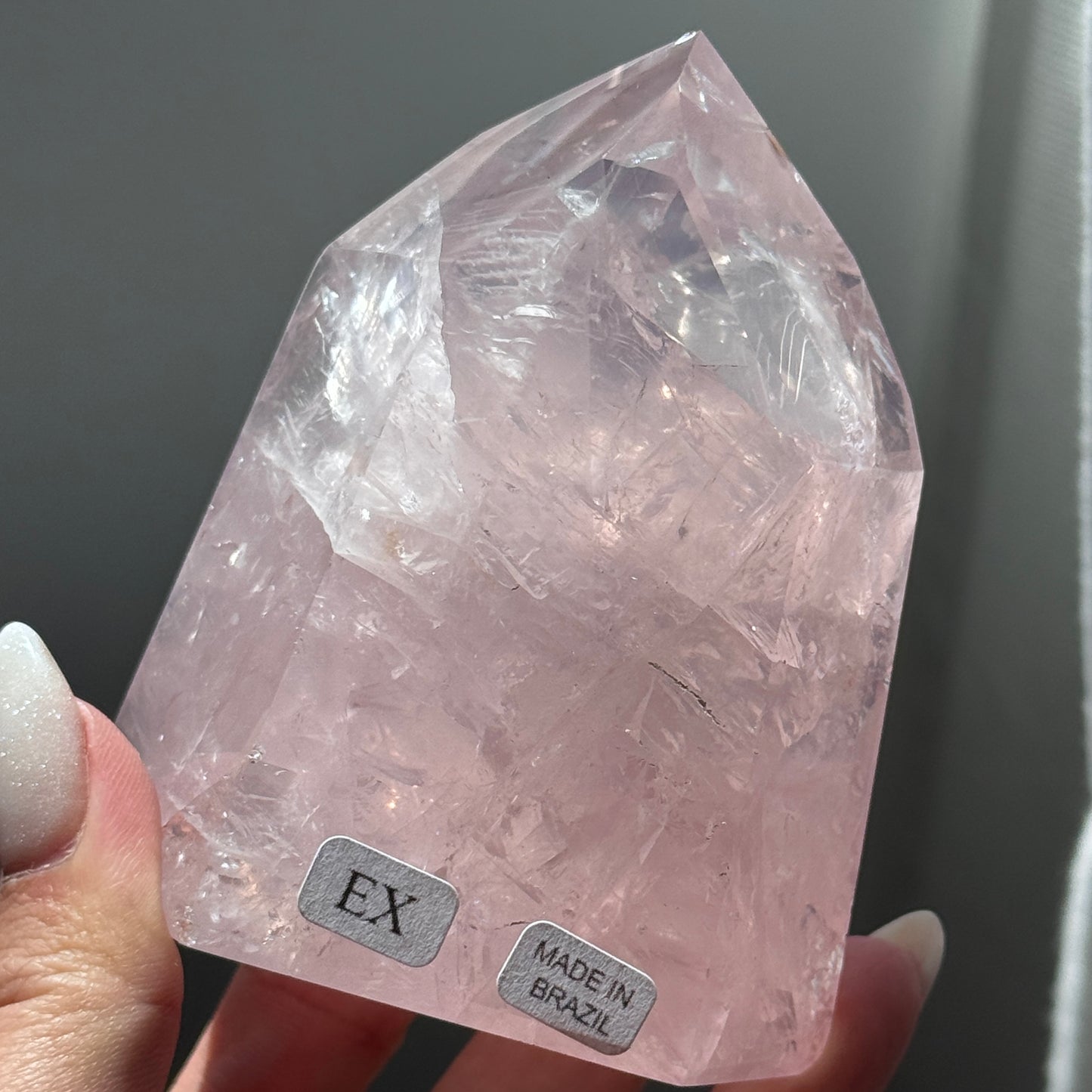 gem rose quartz tower extra grade rose quartz tower girasol quartz