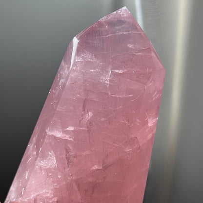 gem rose quartz tower extra grade rose quartz tower girasol quartz