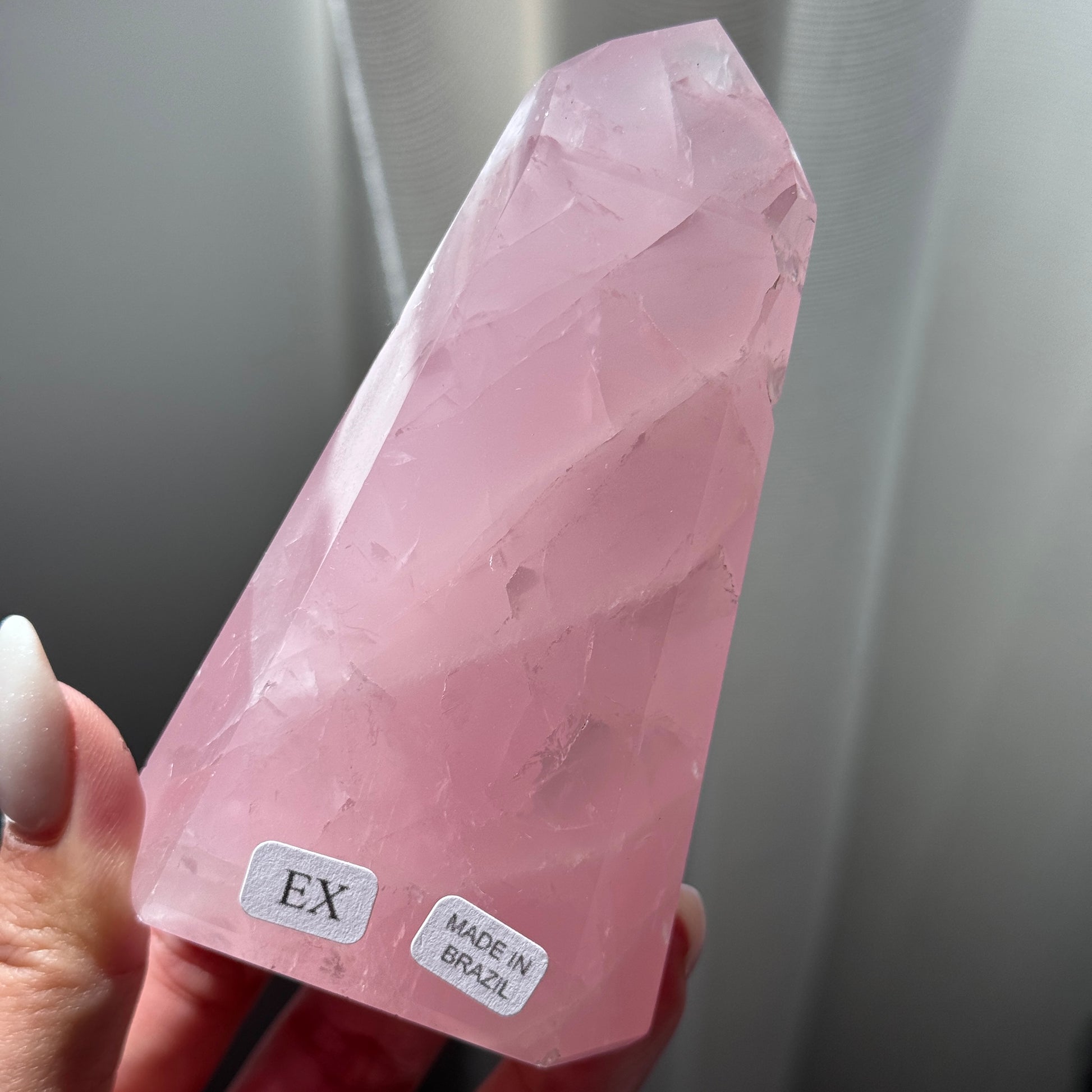 gem rose quartz tower extra grade rose quartz tower girasol quartz