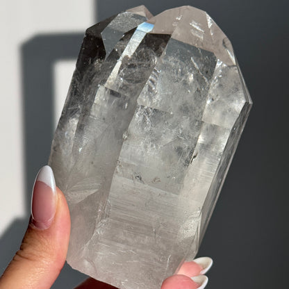 Double Point Clear Quartz Semi-polished Tower #8