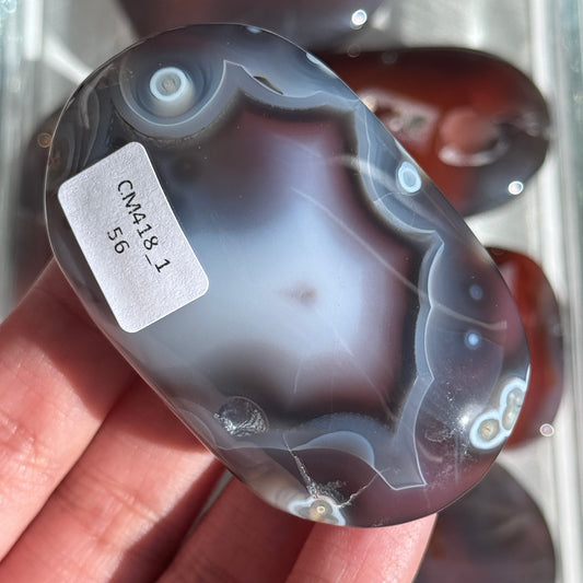 Mozambique Strawberry Agate Palm (Batch 2) #1