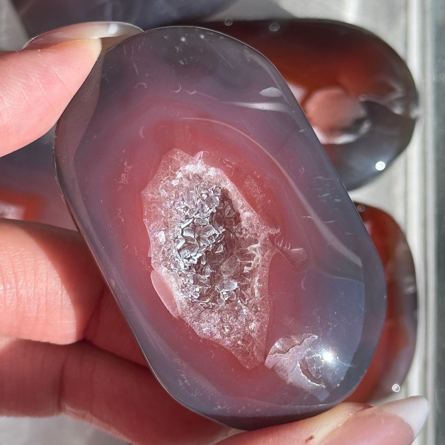 Mozambique Strawberry Agate Palm (Batch 2) #5