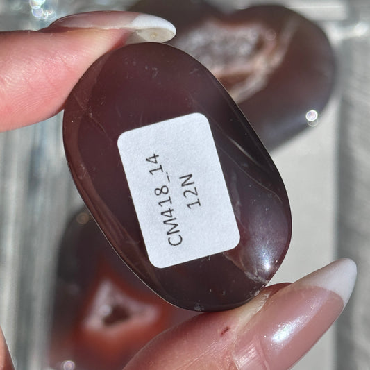 Mozambique Strawberry Agate Palm (Batch 2) #14