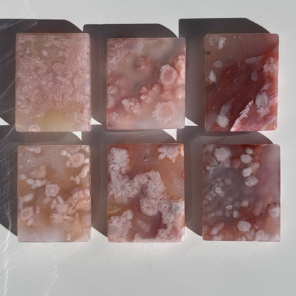 flower agate pocket stone