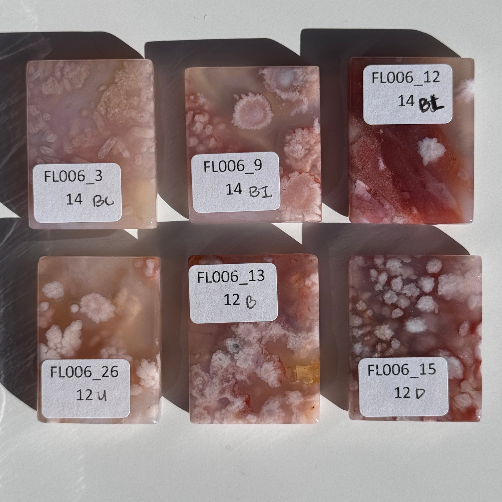 flower agate pocket stone